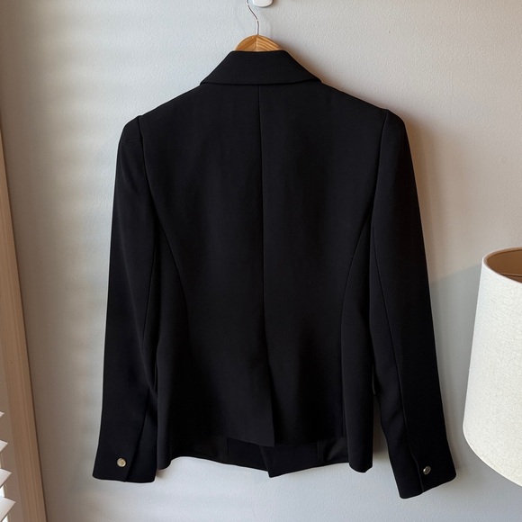 Club Monaco Women's Jowdie Double Breasted Tailored Black Blazer - Picture 7 of 10
